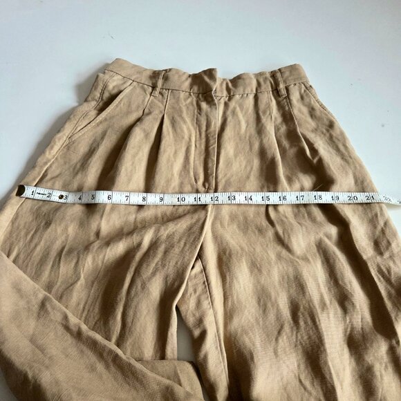 Wilfred high waisted wide leg linen bland pants - Picture 7 of 10